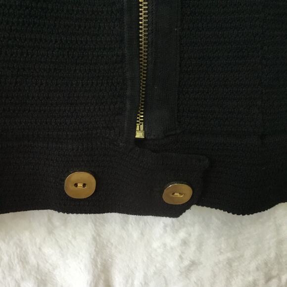 Chico's Black Gold Zip Up Jacket - Picture 5 of 13
